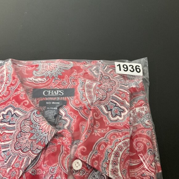 Champs Shirt Women XL Multicolor Paisley Button Up‎ No Iron Long Sleeve Classic - Picture 14 of 14